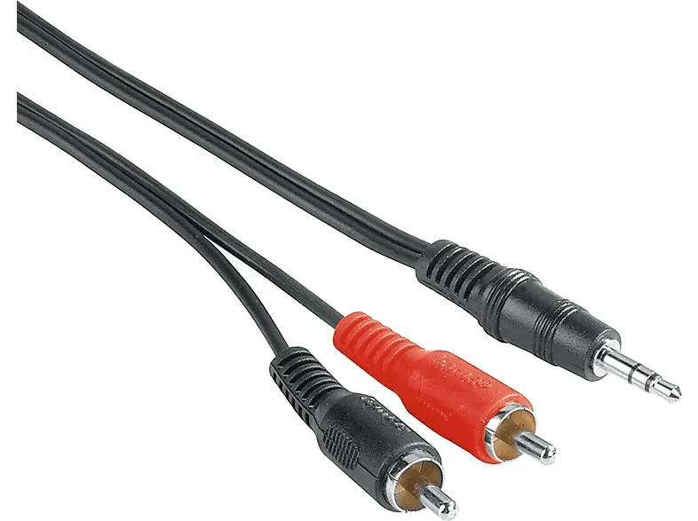 Kabel HAMA Jack 3.5 mm - 2xcinch 2 m Czarny