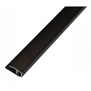 Aluminiowa listwa zakończeniowa 20mm z profilem bazowym Ciemny Brąz 2,7m