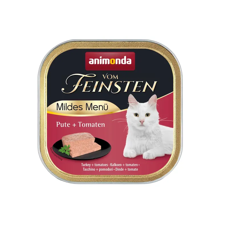 ANIMONDA Vom Feinsten Adult Mildes Menü Indyk z pomidorami - mokra karma dla kota - 100g