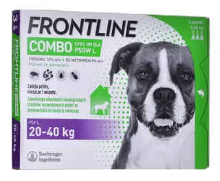 FRONTLINE Combo Spot-on L - krople przeciw pasożytom dla psa - 3 x 2,68 ml