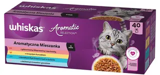 WHISKAS Aromatic selection Miks smaków Box - mokra karma dla kota - 40x85g
