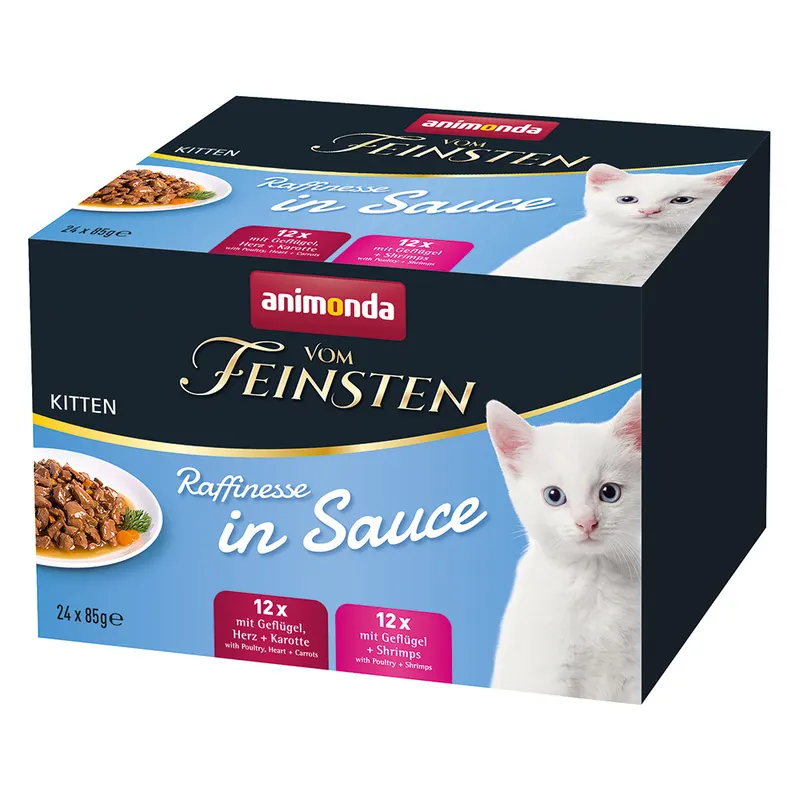 Pakiet mieszany animonda vom Feinsten Kitten w sosie - 24 x 85 g