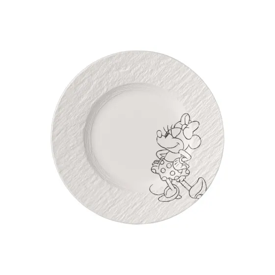 Villeroy & Boch Manufacture Rock Blanc Mickey Mouse Talerz śniadaniowy / deserowy, 21,7 cm