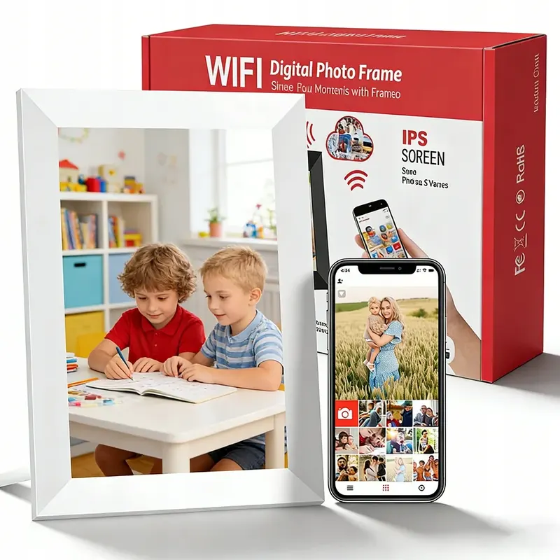 Cyfrowa Ramka na Zdjęcia WiFi 10.1' Frameo - Dotykowa 32GB HD