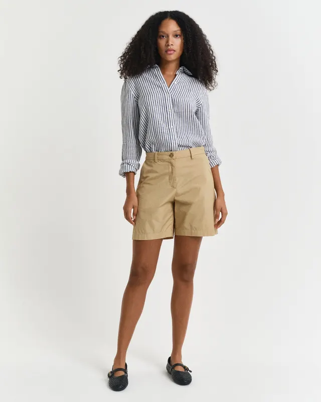 Gant Szorty Damskie Relaxed Fit Beżowe