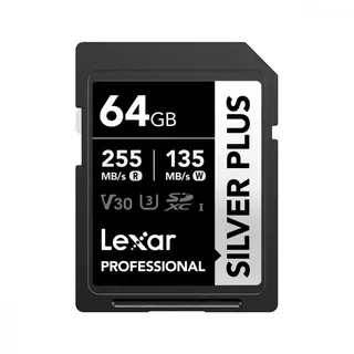 Lexar Karta pamięci PROFESSIONAL SILVER PLUS 64GB SDXC UHS-I 205MB/s