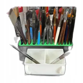 Uchwyt na pędzle i kubek Brushbase Duo - Organizer do malowania