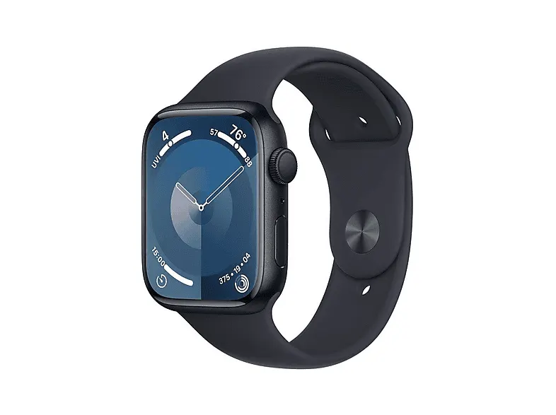 PRODUKT PO EKSPOZYCJI - Smartwatch APPLE Watch Series 9 GPS Koperta 45mm z aluminium w kolorze północy paskiem sportowym M/L MR9A3QP/A