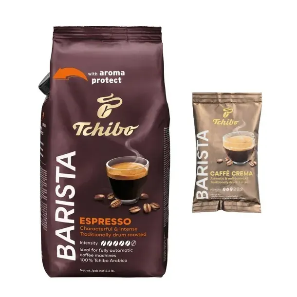 Kawa ziarnista Arabica Tchibo Barista Espresso 1000 g + gratis 100g