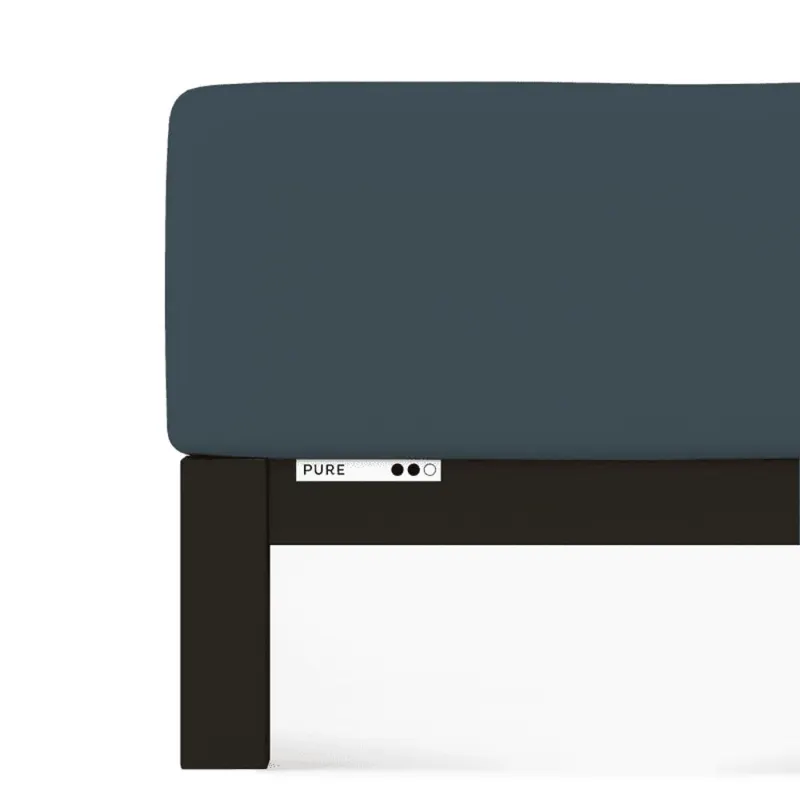 Prześcieradło Schlafgut Pure | 180x190-200x220 cm | Szary Deep | -200x220 - XL (556) bawełna