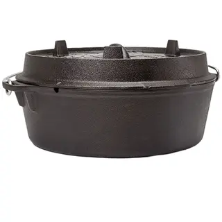 Petromax Dutch Oven FT6, płaski, czarny