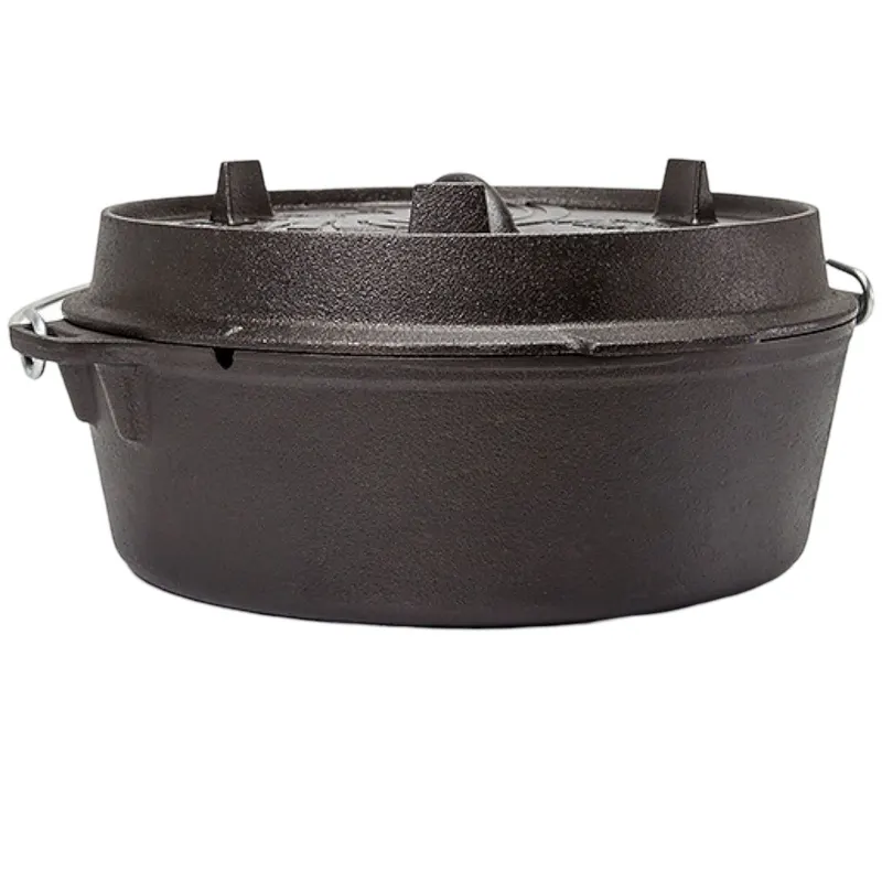 Petromax Dutch Oven FT6, płaski, czarny