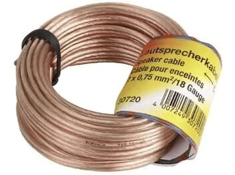 Kabel HAMA głośnikowy 2x0.75mm 10m