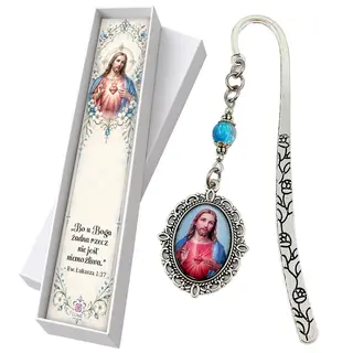 Zakładka do książki Jezus Chrystus religijna prezent na komunię