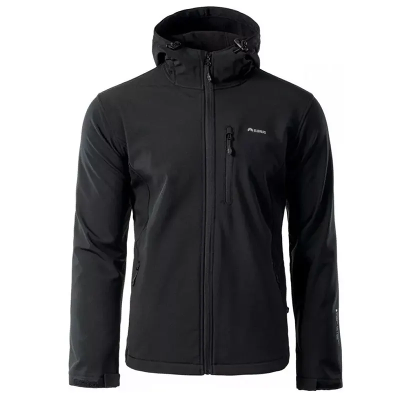 Kurtka męska Softshell Elbrus Iver - czarna, Rozmiar XL