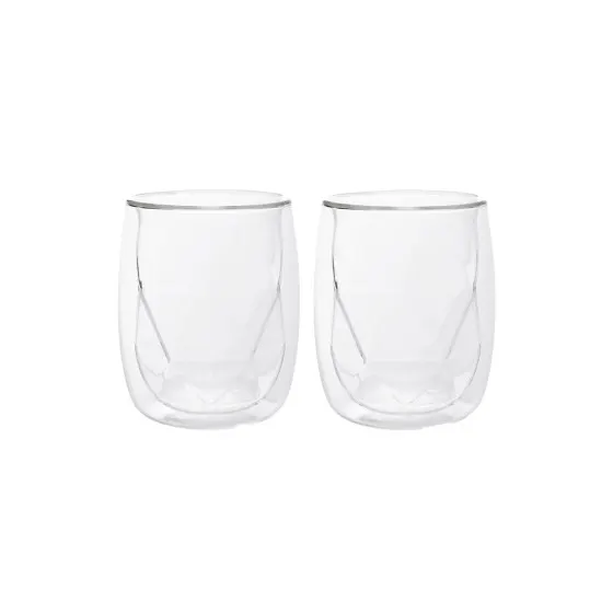Szklanki z podwójnego szkła Homla CEMBRA MODERN, 2 x 280 ml