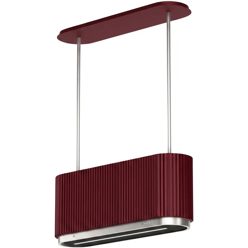 Okap wyspowy Ciarko Design Mono W Burgundy 550m3/h Cook Assist Warm2Cold 90cm Burgundowy