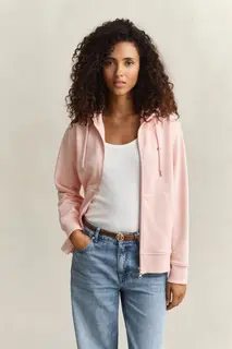 Gant Bluza Damska Z Kapturem Relaxed Fit Różowa