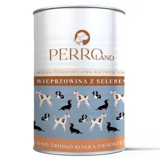 PERRO Wieprzowina z selerem Mono - mokra karma dla psa - 400g