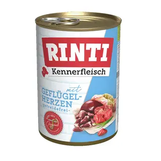 RINTI Kennerfleisch Serca drobiowe - mokra karma dla psa - 400g