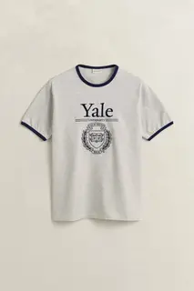 Gant Męski T-Shirt Yale Szary