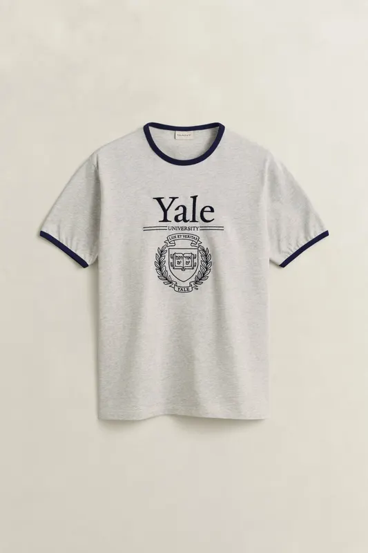 Gant Męski T-Shirt Yale Szary