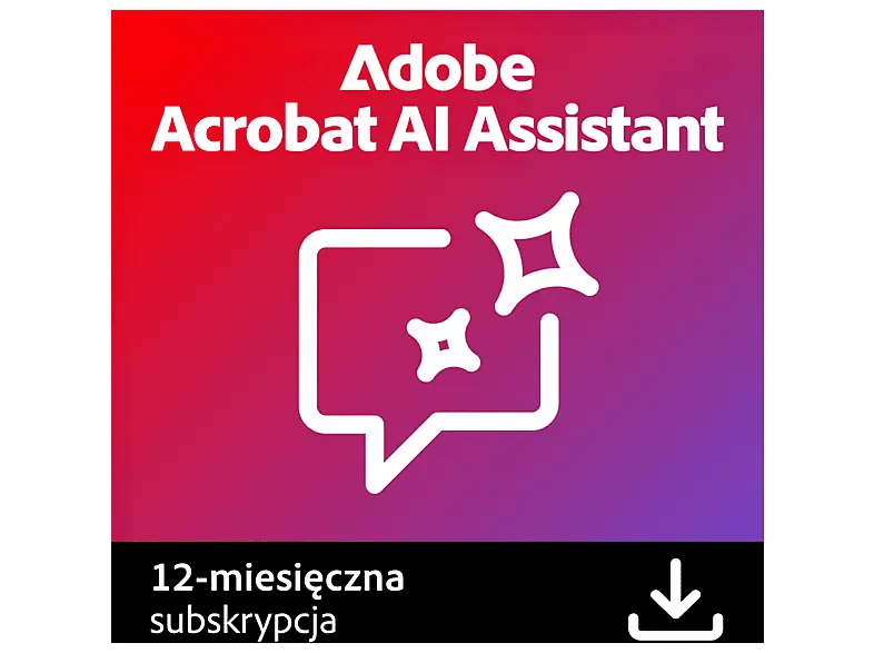 Kod aktywacyjny ADOBE Program Acrobat AI Assistant 12 miesięcy