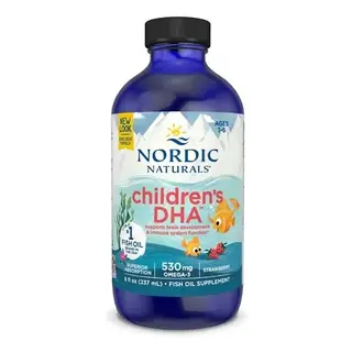 Nordic Naturals Children's DHA Omega 3 dla dzieci w płynie smak truskawkowy