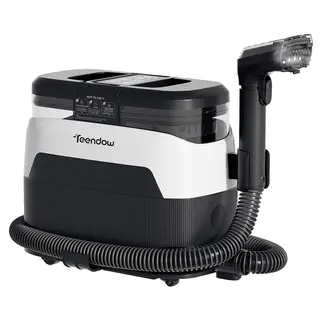 Teendow C6 MAX 3 w 1 do czyszczenia tapicerki i dywanów, 1650 W pary, 12000 Pa ssania, dwa zbiorniki, przyjazny dla zwierząt
