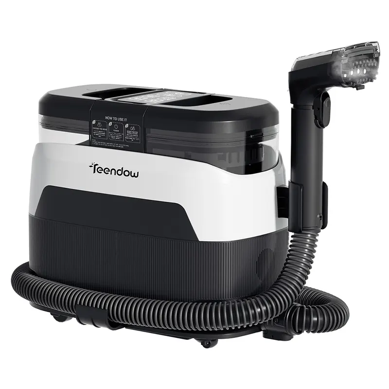 Teendow C6 MAX 3 w 1 do czyszczenia tapicerki i dywanów, 1650 W pary, 12000 Pa ssania, dwa zbiorniki, przyjazny dla zwierząt