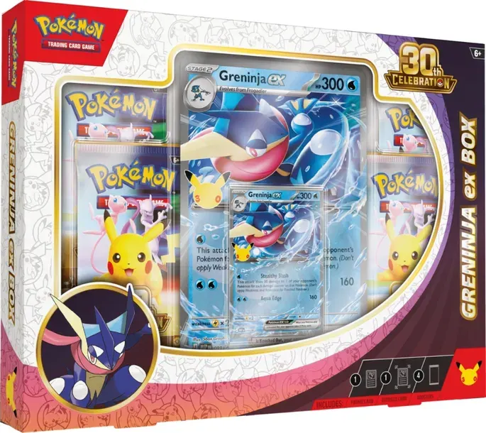 Zestaw kart Pokemon TCG: 30th Celebration - Greninja ex Box
