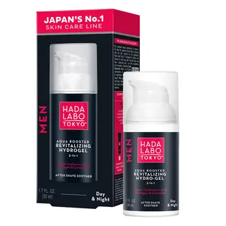 Hada Labo Tokyo Men Aqua Booster żel nawilżająco-rewitalizujący na dzień i noc dla mężczyzn z 4 formami kwasu hialuronowego i kolagenem 50 ml