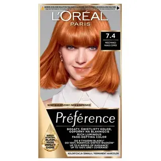 L'Oreal Paris Preference farba do włosów 74 Mango Intensywna miedź