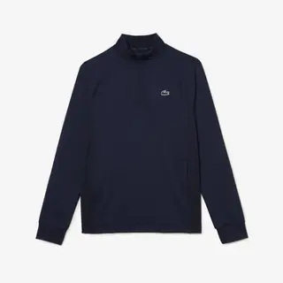 Lacoste Men?S Golf Sweatshirt With Inset Crew Neck Męskie Granatowy