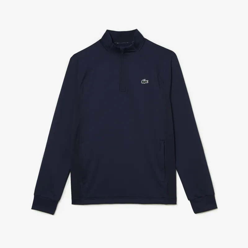 Lacoste Men?S Golf Sweatshirt With Inset Crew Neck Męskie Granatowy