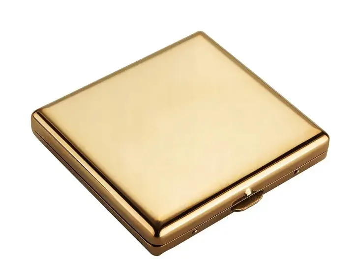 Papierośnica etui metalowa Shiny Gold