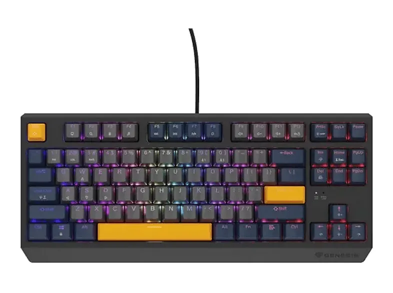Klawiatura GENESIS TKL Outemu Panda Szaro-niebieska (Naval Blue Negative)