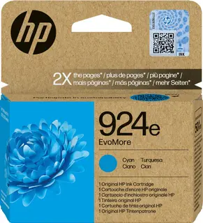Oryginalny błękitny tusz HP 924e EvoMore