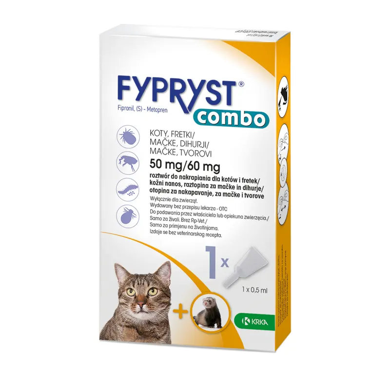 Fypryst Combo dla kotów - 1 pipeta x 0,5 ml