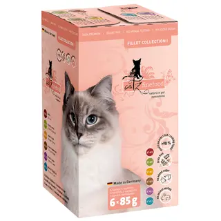 Pakiet próbny catz finefood Fillets, 6 x 85 g - Pakiet mieszany (6 smaków)