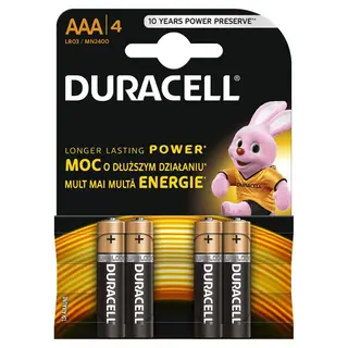 Duracell Basic AAA/LR03 4szt kartonik