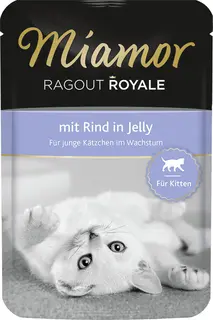 MIAMOR Ragout Royale Kitten wołowina - mokra karma dla kota - saszetka 100 g