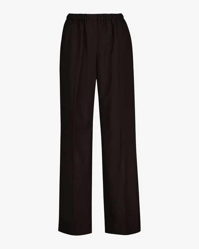 Gant Spodnie Damskie Relaxed Fit Brązowe