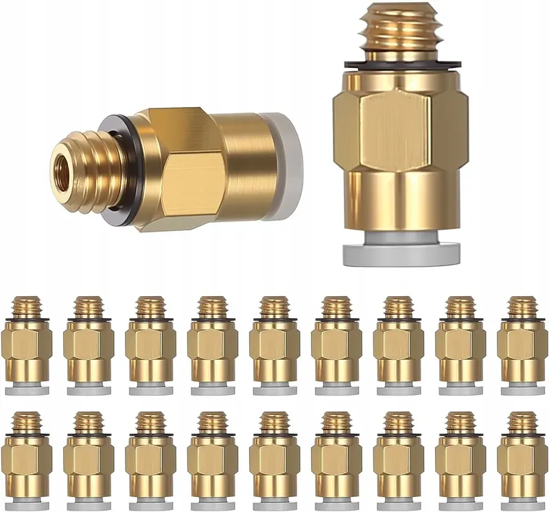 SZYBKIE ZŁĄCZA PNEUMATYCZNE PC4 M6 20 SZTUK DO WĘŻA PTFE 4MM