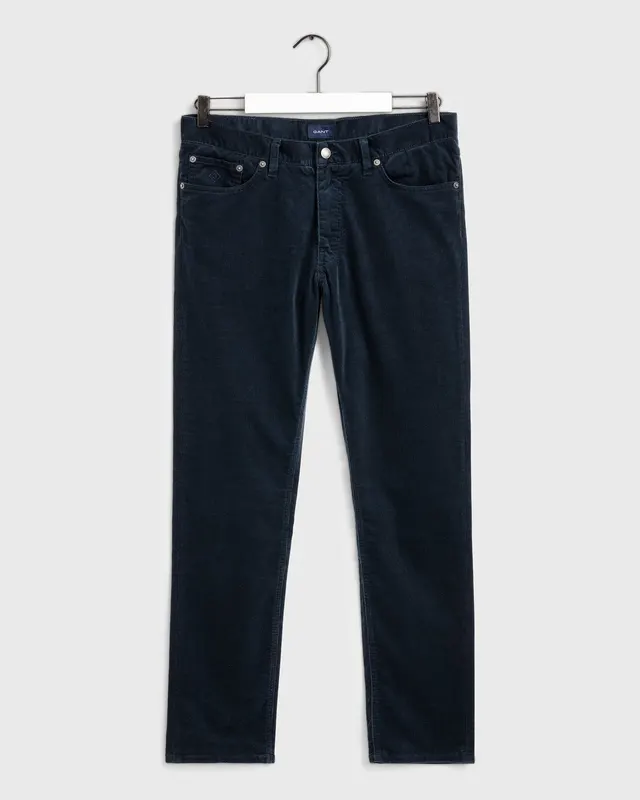 Gant Spodnie Męskie Slim Fit Granatowe