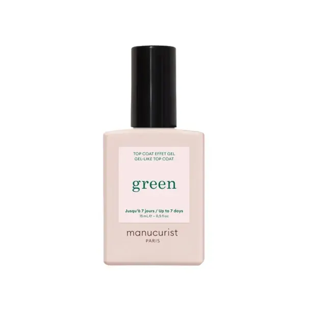 Manucurist Green Top Coat Sunshine Utrwalający Połysk Efekt Żelu 15ml
