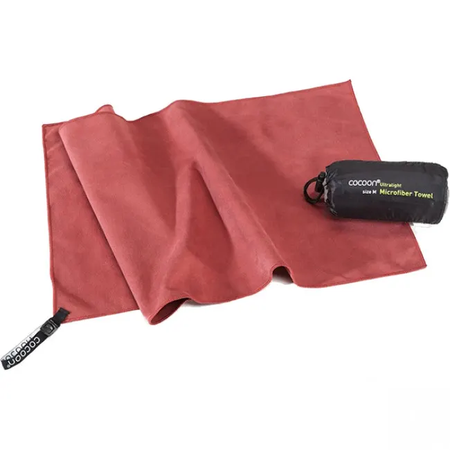 Cocoon Towel Ultralight, ręcznik z mikrofibry, marsala czerwony