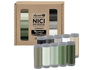 Zestaw nici do maszyny szycia ŁUCZNIK Master Craft Compact 10 x 220m Wielokolorowy