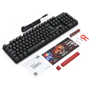 Klawiatura mechaniczna Redragon K671-DE, układ DE, RGB, z możliwością wymiany na gorąco