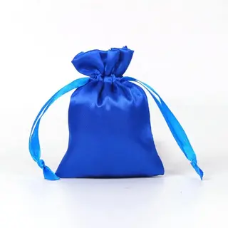 SATYNOWE WORECZKI 10 SZTUK 8X11 CM NIEBIESKIE PREZENTY BIŻUTERIA
